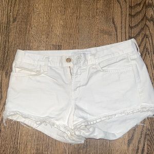 J brand white shorts, size 26